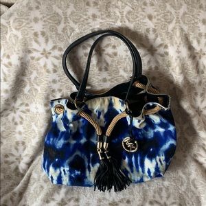 Michael Kors Marina Large Gathered Tie Dye Handbag